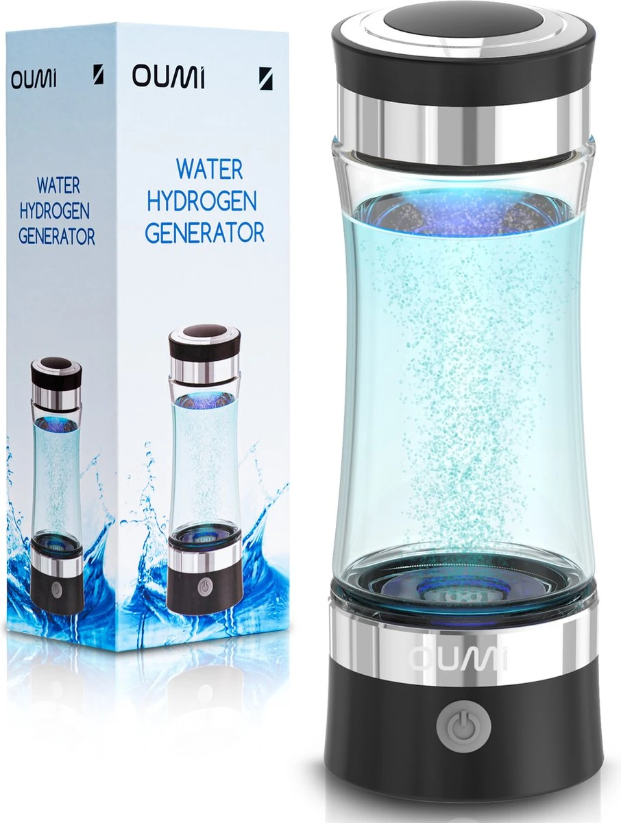 OUMI® Waterstof Generator Drinkfles - Waterfilter - Waterfles - Zuiver En Schoon Drinkwater - Verminderd Vrije Radicalen - Zwart 3 OUMI® Waterstof Generator Drinkfles - Waterfilter - Waterfles - Zuiver En Schoon Drinkwater - Verminderd Vrije Radicalen - Zwart