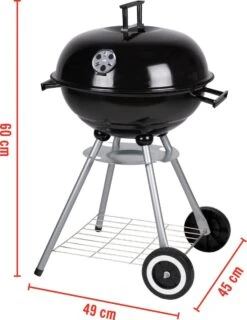 BBQ Collection Houtskoolbarbecue - Kogelbarbecue 45 X 60 Centimeter - Ronde Barbecue - Barbecue Op Wielen - Zwart - Metaal 26 BBQ Collection Houtskoolbarbecue - Kogelbarbecue 45 X 60 Centimeter - Ronde Barbecue - Barbecue Op Wielen - Zwart - Metaal -Aigostar winkel 925x1200 1