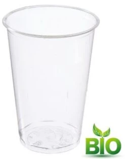 BIO Plastic Bekers Wegwerp - Biologisch Afbreekbaar - Drinkbeker PLA 220ml Afbreekbaar 50 Stuks