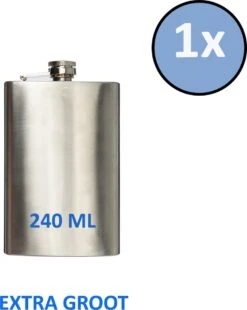 Lupine Heupfles - Platvink - Veldfles - 240 ML - Groot