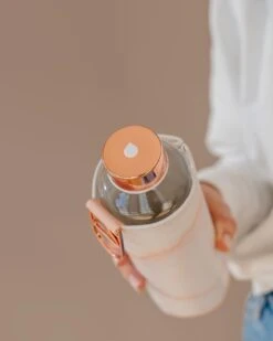 Equa Glazen Waterfles - Lava - 750 Ml - Mismatch Met Hoes - Imitatieleer - BPA Vrij -Aigostar winkel 959x1200 4