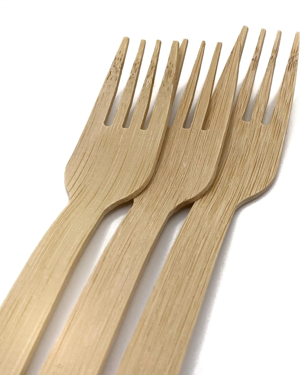 Bamboe Bestek - Bio Bestek (24 Pcs) Wegwerp Bestek - 100% Biologisch Afbreekbaar - Milieuvriendelijk - 100% Bamboe 3 Bamboe Bestek - Bio Bestek (24 Pcs) Wegwerp Bestek - 100% Biologisch Afbreekbaar - Milieuvriendelijk - 100% Bamboe - Afbeelding 2