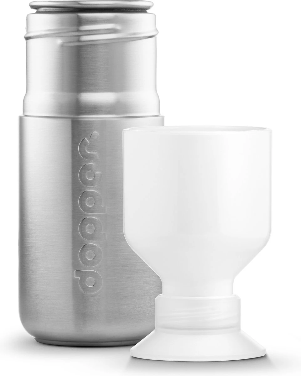Dopper Steel Drinkfles - 350ml - Roestvrij Staal 5 Dopper Steel Drinkfles - 350ml - Roestvrij Staal - Afbeelding 3