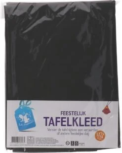 Tafelkleed Zwart | 137 X 274 Cm | Simpel Tafelkleed Voor Een Verjaardag Of Thema Feestje