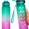 Migliore Drinkfles – Luxe Drinkfles Met Rietje – Waterfles 1 Liter – Water Bottle – Motivatie Waterfles Met Tijdmarkeringen - Ook In 600 Ml En 2 Liter -Aigostar winkel 964x1200 1