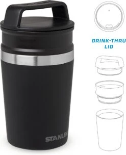 Stanley The Shortstack Travel Thermosbeker - 230 Ml - RVS/Mat Zwart 23 Stanley The Shortstack Travel Thermosbeker - 230 Ml - RVS/Mat Zwart -Aigostar winkel 975x1200