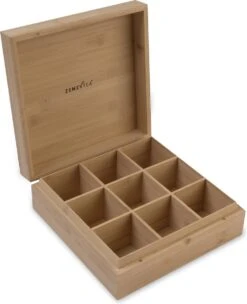 Theedoos Van ZENZYTEA® - Bamboe - Theedoos 9 Vaks - Inclusief 3 Theeblikken Voor Losse Thee - Geschikt Voor Grote & Kleine Theezakjes - Vierkant - Grote Vakken - Luxe Verpakking - Cadeau 19 Theedoos Van ZENZYTEA® - Bamboe - Theedoos 9 Vaks - Inclusief 3 Theeblikken Voor Losse Thee - Geschikt Voor Grote & Kleine Theezakjes - Vierkant - Grote Vakken - Luxe Verpakking - Cadeau -Aigostar winkel 975x1200 3
